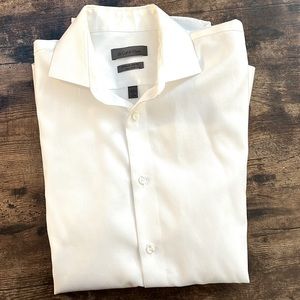 White Calvin Klein Extreme Slim Fit Dress Shirt